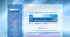 Desktop Screenshot of muenchenerrestaurants.de